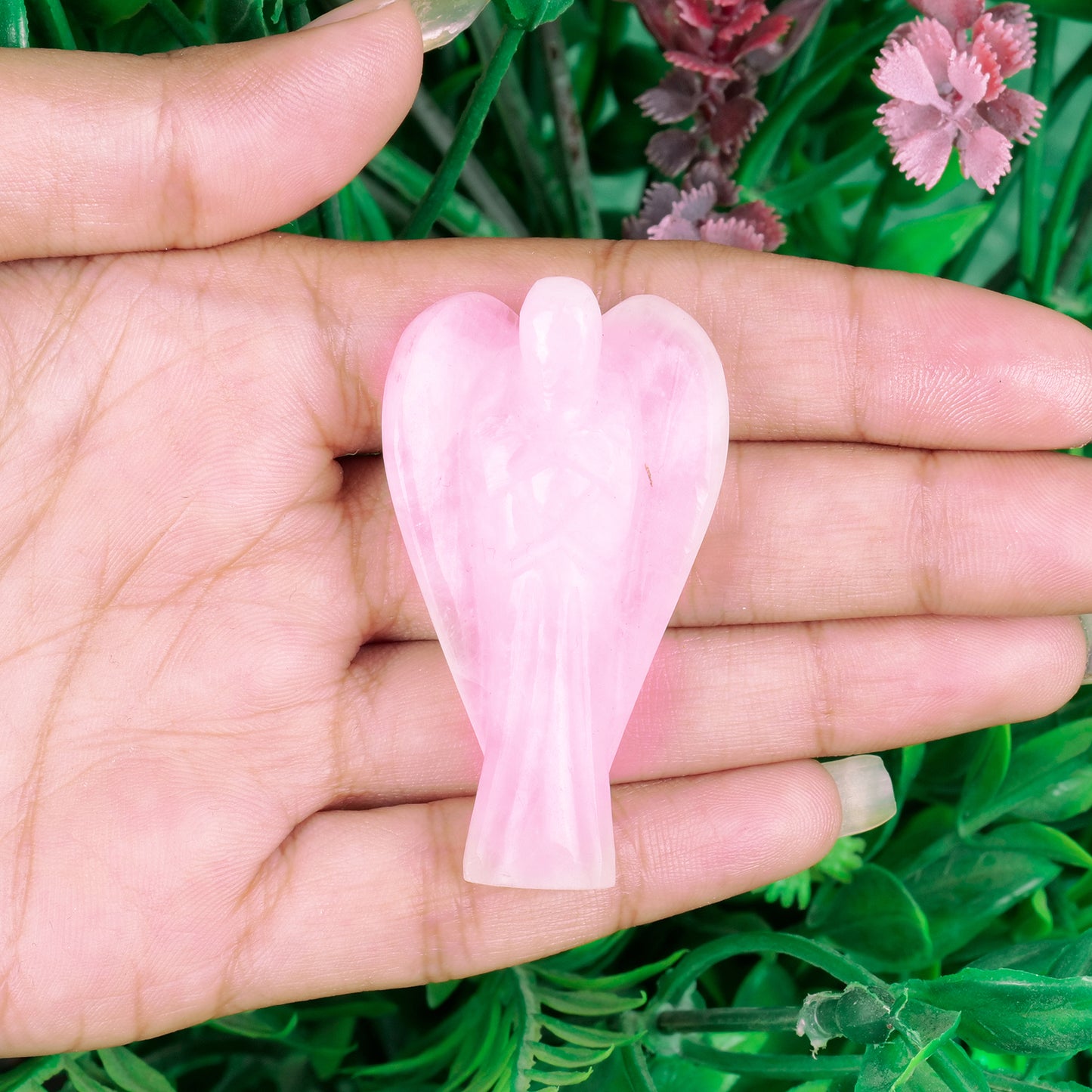 Rose Quartz Angel Figurine