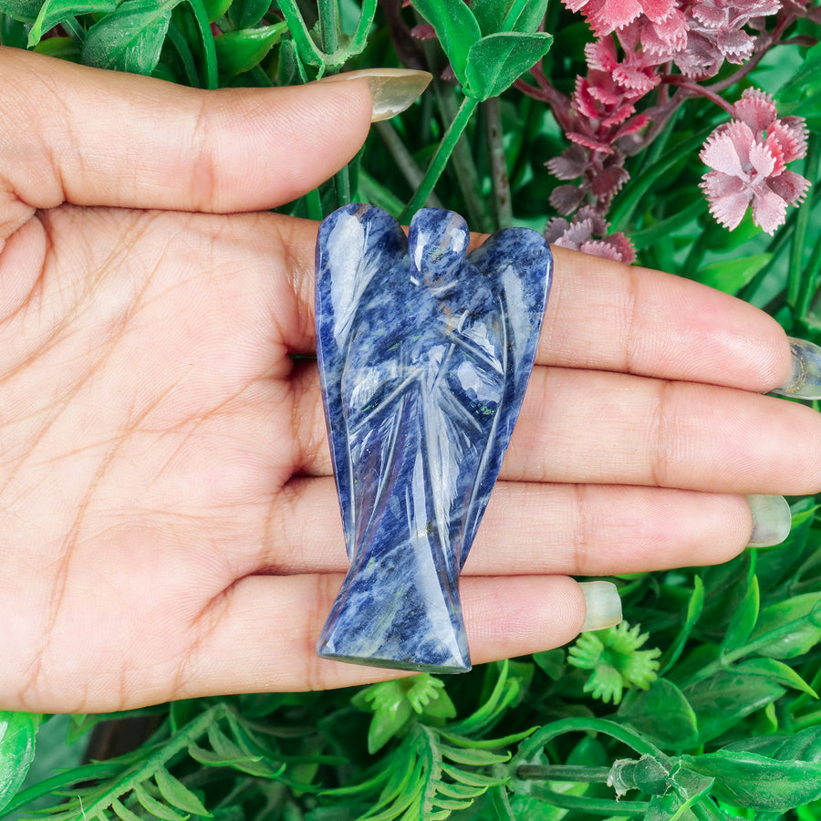 Sodalite Handmade Guardian Angel Stones