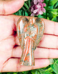 Unakite Crystal Gemstone Figures Spiritual Angel Statue