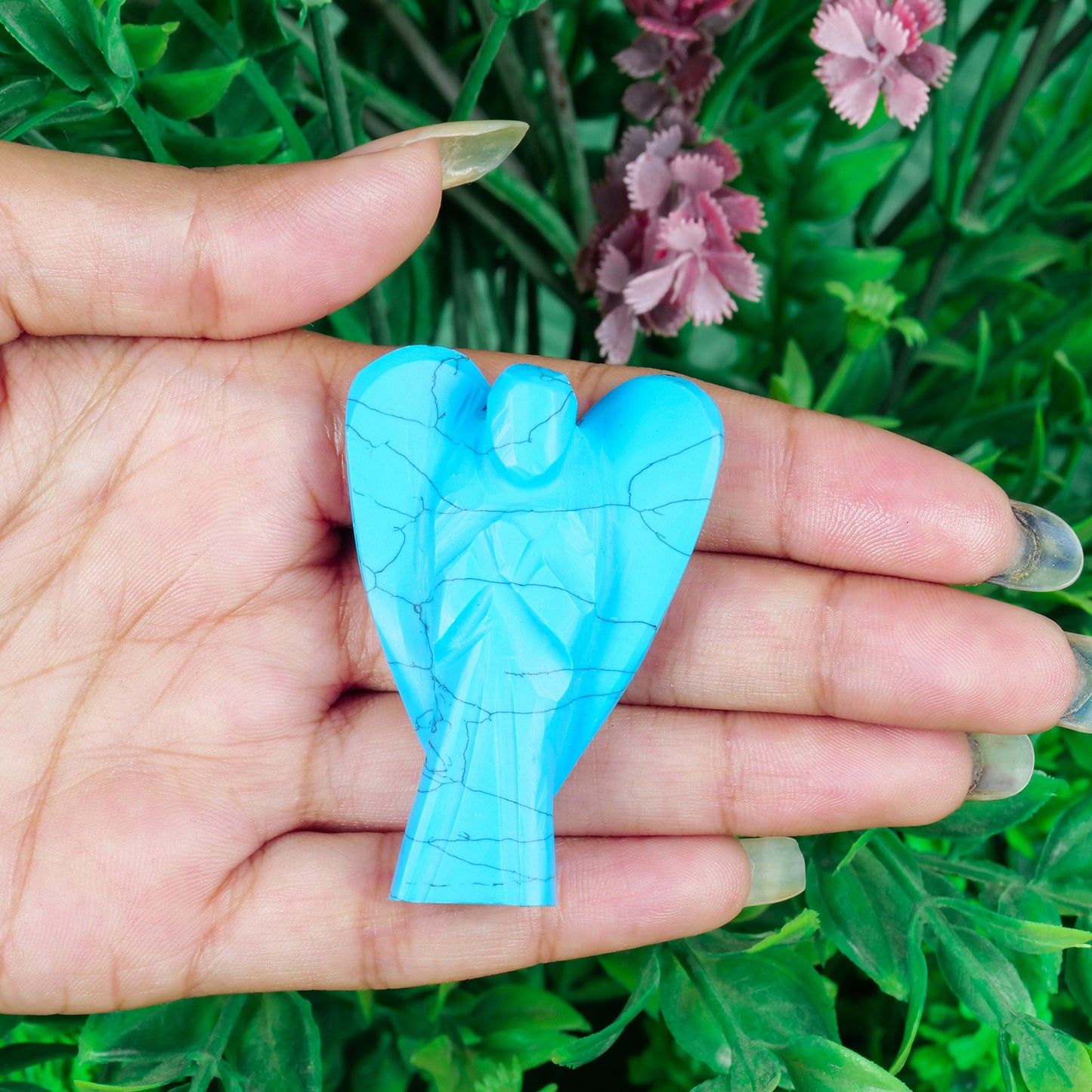 Turquoise Angel Figurine