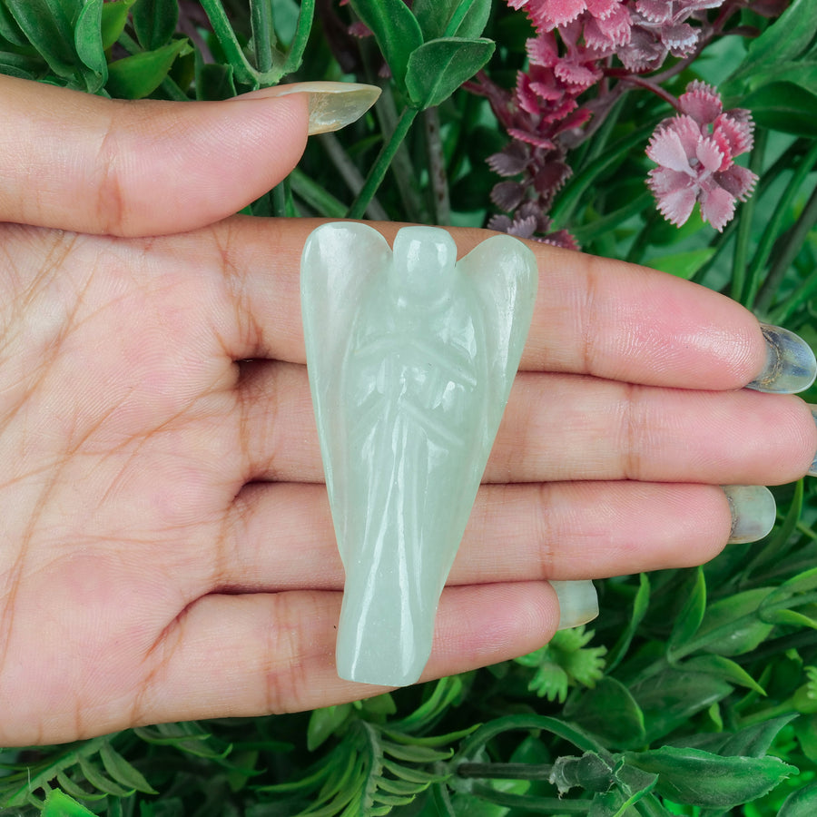 Green Jade Crystal Angel