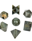 Labradorite Gemstone Platonic Geometric Set