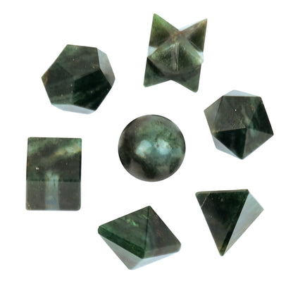 Green Aventurine Crystal Geometric Set