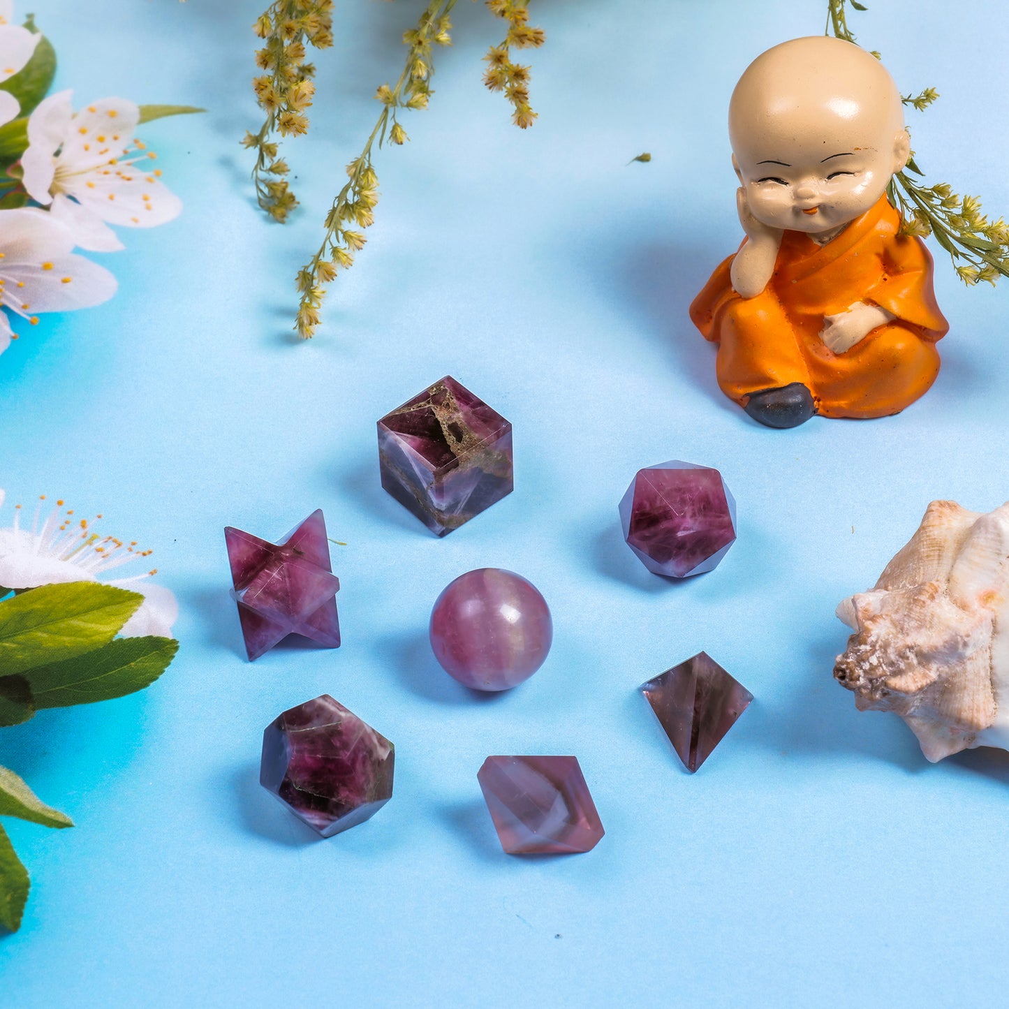 Amethyst Sacred Geometric Shapes Crystal