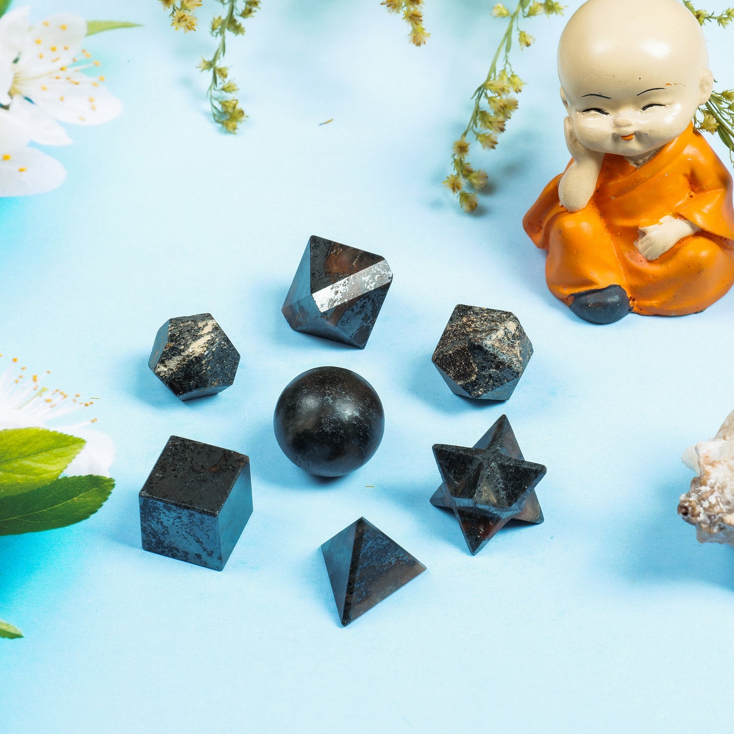 Hematite Crystal Geometric Set