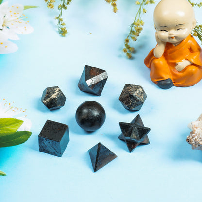 Hematite Crystal Geometric Set