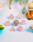 Rose Quartz Crystal Healing Collection Geometric Set