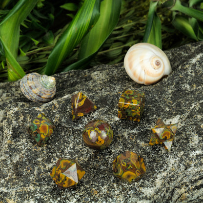 Fruit Jasper Geometric Set