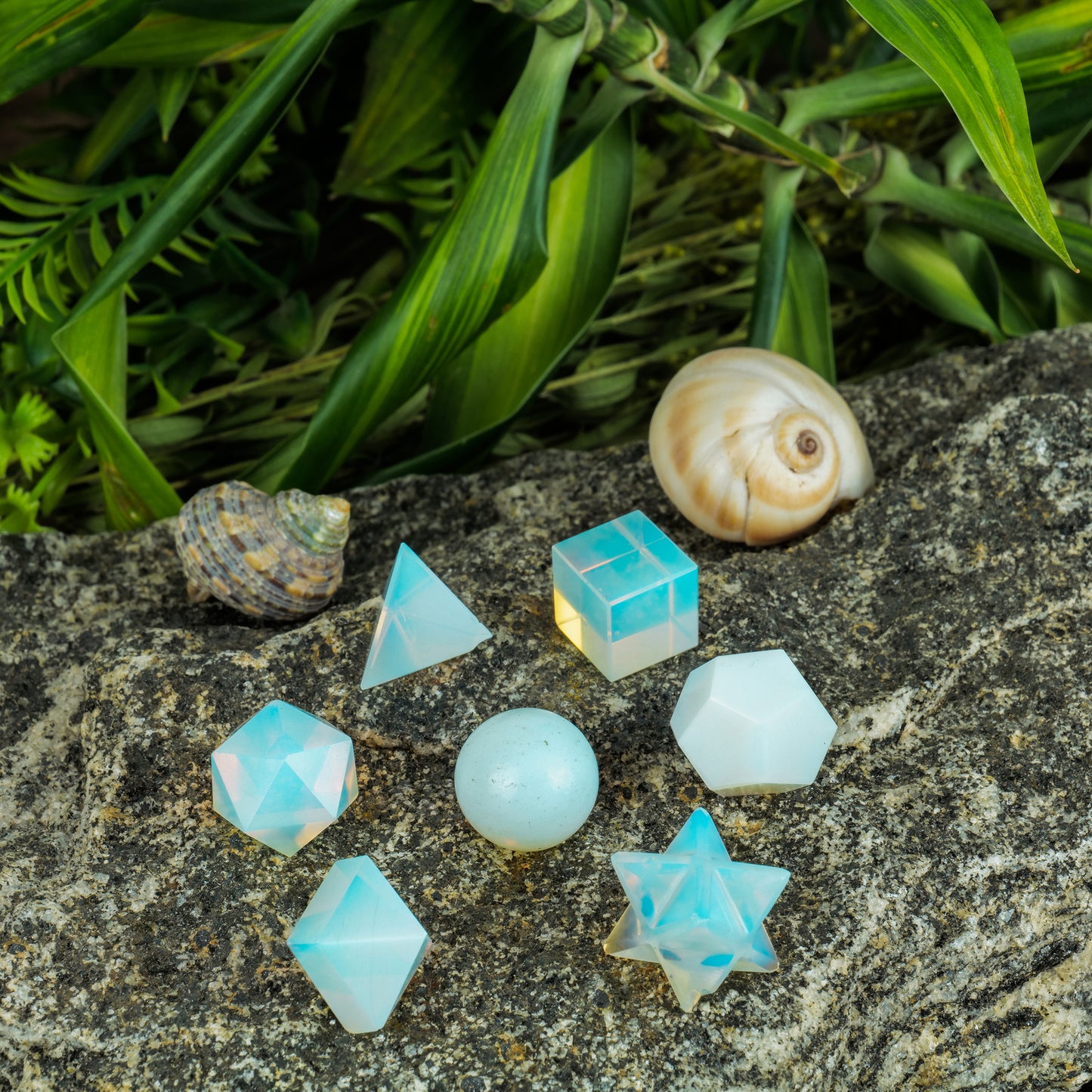 Opalite Crystal Geometric Set