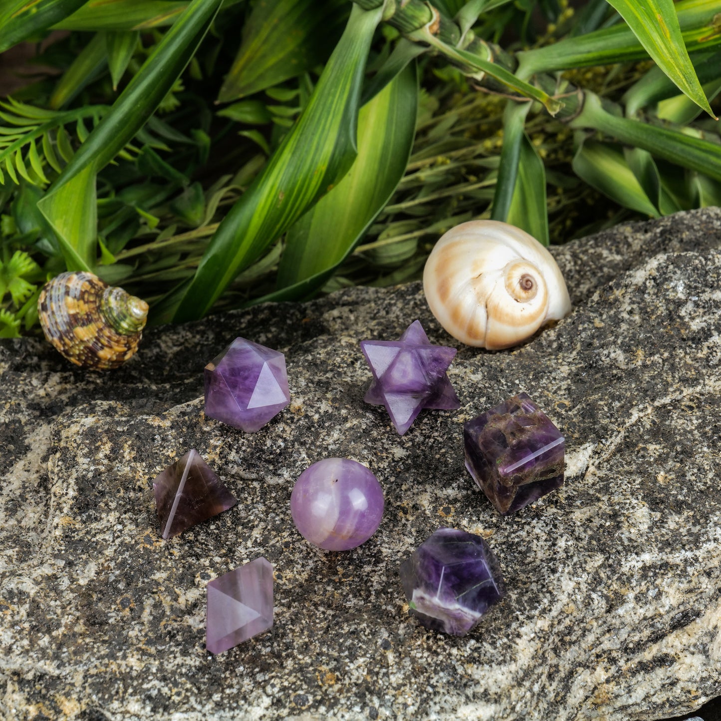 Amethyst Sacred Geometric Shapes Crystal