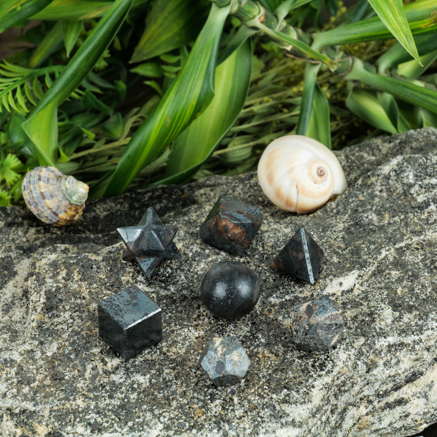 Hematite Crystal Geometric Set