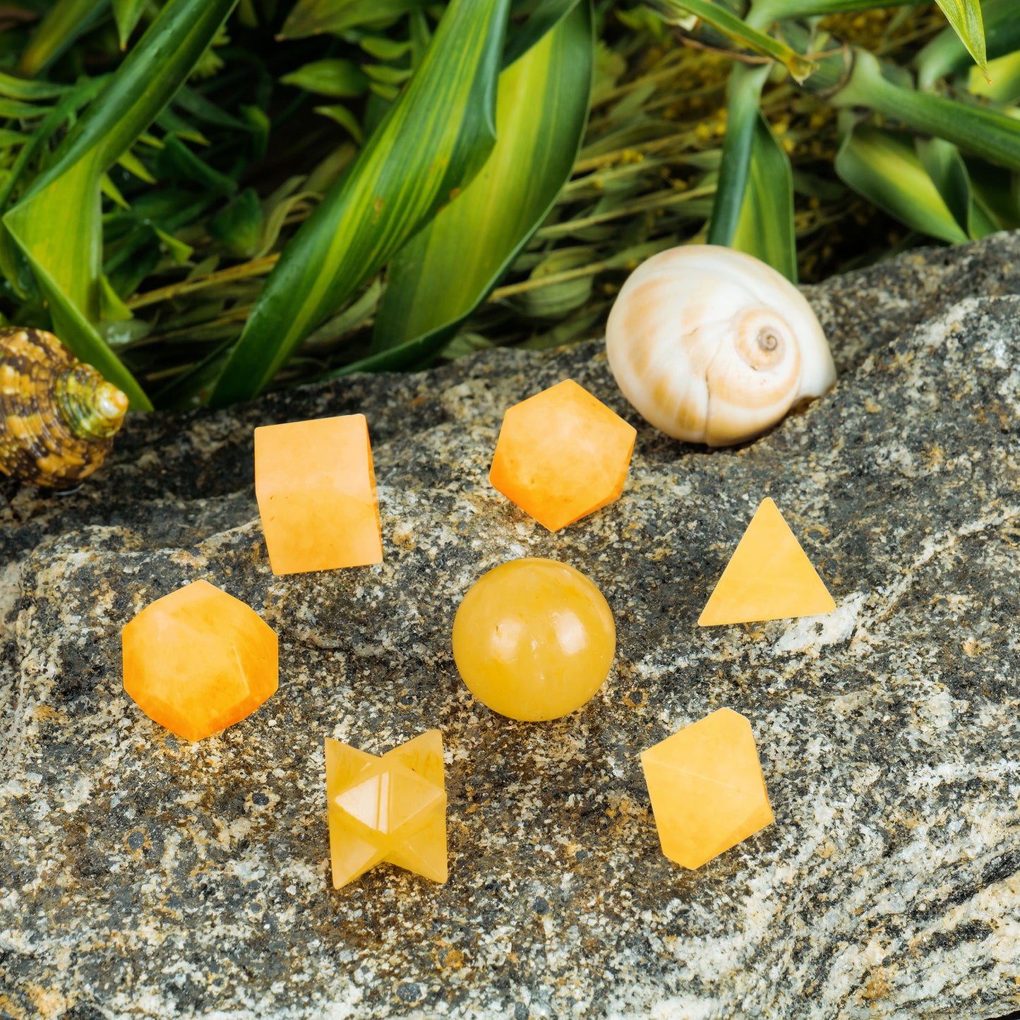 Yellow Aventurine Metaphysical Crystal Geometric Set