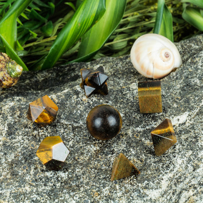 Tiger Eye Geometric Set