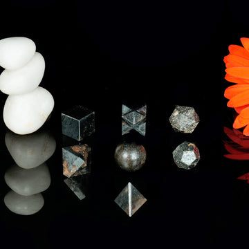 Hematite Healing Crystal Geometric Set