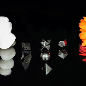 Black Tourmaline Handcrafted Sacred Geometric Set