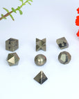 Pyrite Crystal Geometric Set