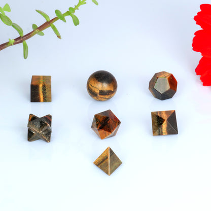 Tiger Eye Geometric Set