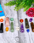 Healing Crystal Tumbled Stones and Wand Ensemble