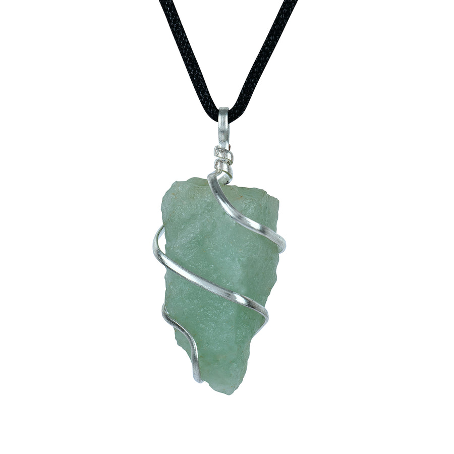 Green Aventurine Luck Charm - Raw Healing Necklace
