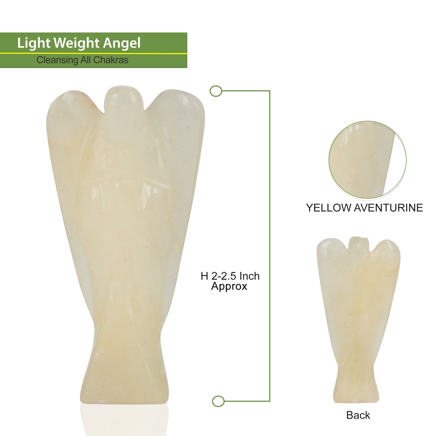 Yellow Aventurine Angel Statue