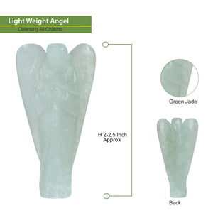 Green Jade Healing Crystal Angel