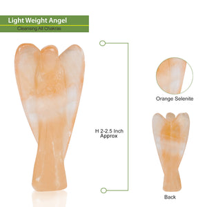 Orange Selenite Figurine