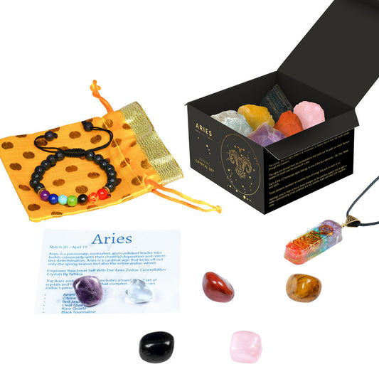 Aries Zodiac Crystal Birthstone Kit and Gifts for Women/men