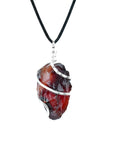 Red Carnelian Crystal Pendant - Crystal Pendant - Carnelian Necklace Pendant - Size 1-1.5 Inches