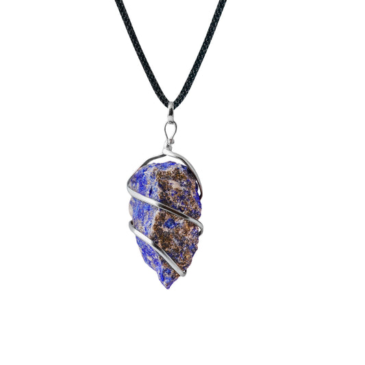 Lapis Lazuli Crystal Necklace - Lapis Stone Necklace - Lapis Lazuli Stone - 1-1.5 Inches