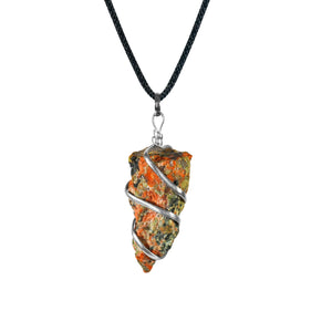 Unakite Gemstone - Crystal Pendant Necklace - Healing Crystal Pendants - Size 1-1.5 Inches