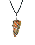 Unakite Gemstone - Crystal Pendant Necklace - Healing Crystal Pendants - Size 1-1.5 Inches
