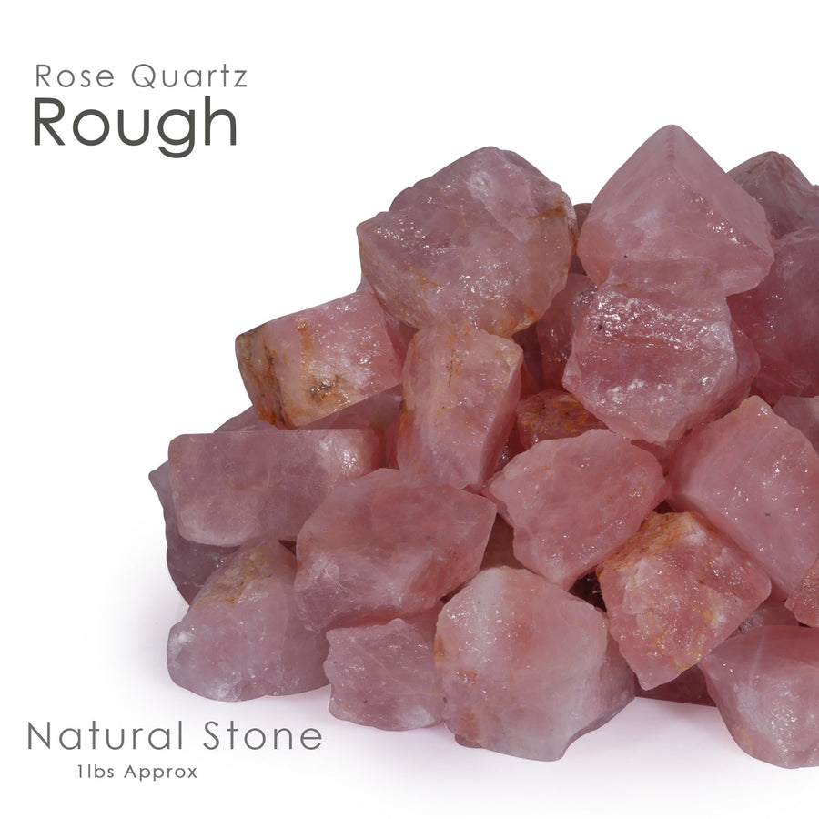 1 Lb Unpolished Rose Quartz - Raw Rose Quartz - Crystal Rose Gift - Rough Quartz Crystal
