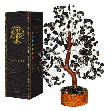 Black Tourmaline Crystal - Black Crystal Tree - Crystals and Gemstones - Good Luck Gifts