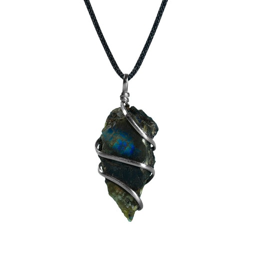 Labradorite Pendant - Labradorite Stone Necklace - Labradorite Crystal - Size 1-1.5 Inches