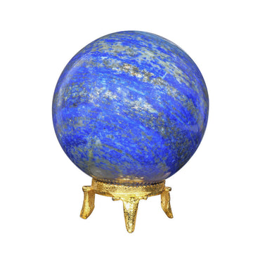 Lapis Lazuli Witch halloween Crystal Ball With Stand For Fortune Teller