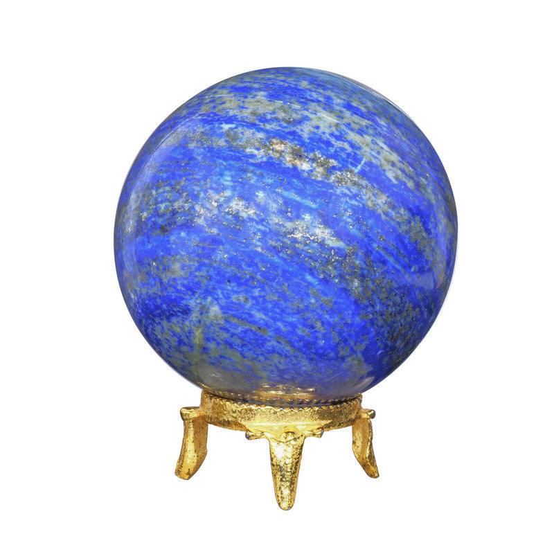 Lapis Lazuli Witch halloween Crystal Ball With Stand For Fortune Teller