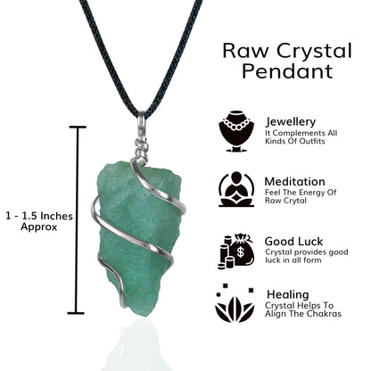 Green Aventurine Pendant - Aventurine Pendants - Green Aventurine Stone - Size 1-1.5 Inches