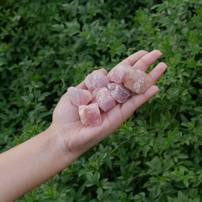 1 Lb Unpolished Rose Quartz - Raw Rose Quartz - Crystal Rose Gift - Rough Quartz Crystal