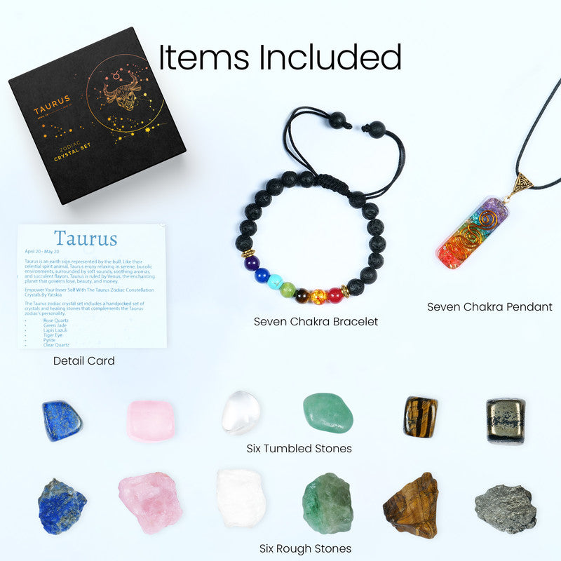 Taurus Zodiac Crystal Kit & Gifts - Healing Crystals for Women & Men