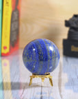 Lapis Lazuli Witch halloween Crystal Ball With Stand For Fortune Teller