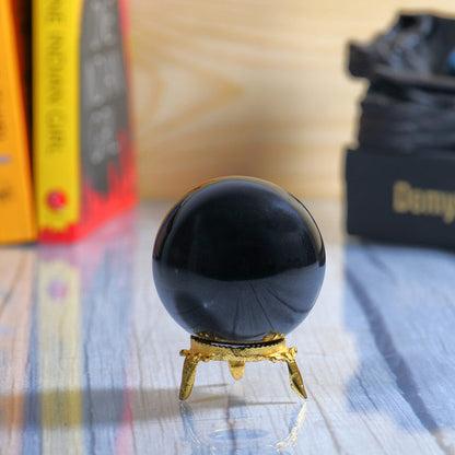 Black Tourmaline Gemstone Spheres Crystal Orb as Feng Shui Ball