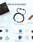Pisces Crystal & Stone Gifts - Zodiac Kit, Birthstone for Women/Men