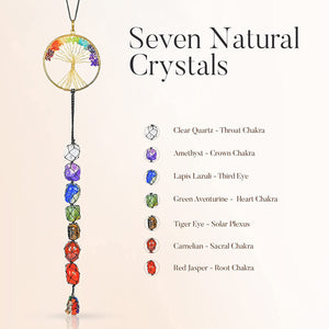 Chakra Gemstone Wall Hanging - Healing Crystal Wall Decor - Crystal Ornament