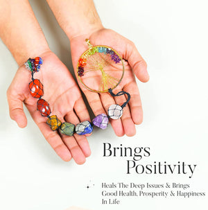 Chakra Gemstone Wall Hanging - Healing Crystal Wall Decor - Crystal Ornament