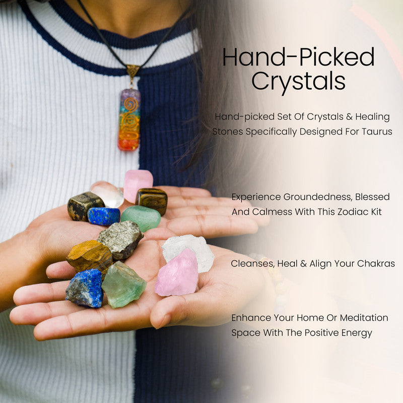 Taurus Zodiac Crystal Kit & Gifts - Healing Crystals for Women & Men