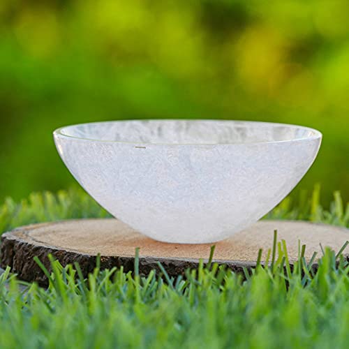 Clear Quartz Crystal Gemstone Bowl Crystals Kitchen Decor Decorative Bowl