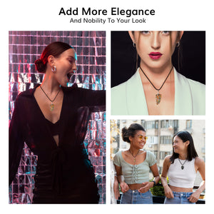 Unakite Gemstone - Crystal Pendant Necklace - Healing Crystal Pendants - Size 1-1.5 Inches