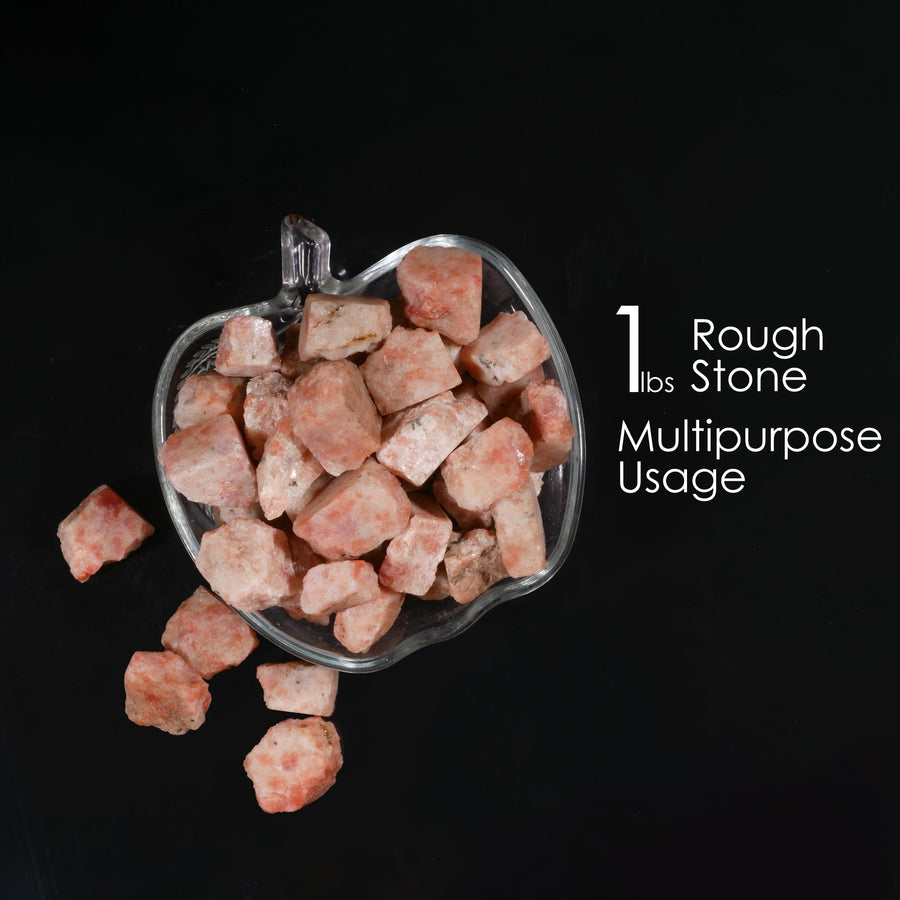 1 Lb Raw Sunstone - Rough Sunstone Crystal - Healing Stones Gift Set - Gemstone