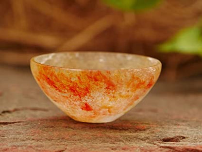 Passion and Vitality: Red Aventurine Crystal Stone Bowl