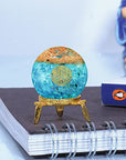 Blue Aquamarine Crystal Orgonite Ball for Decor & Reiki Healing